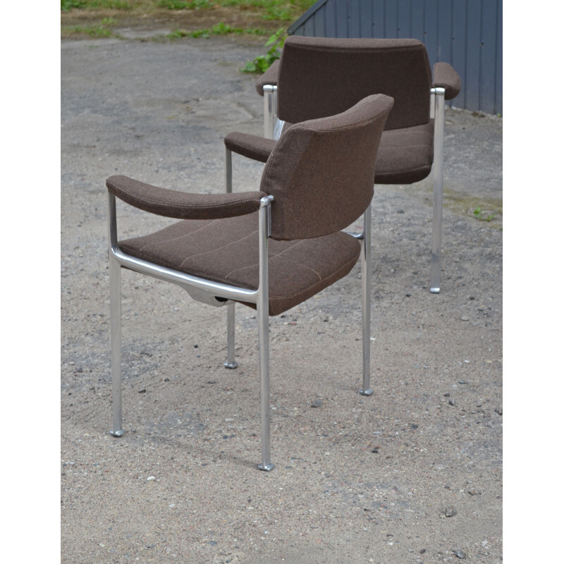 Vintage set of 3 armchairs by Miller Borgsen for Röder Söhne 1960s