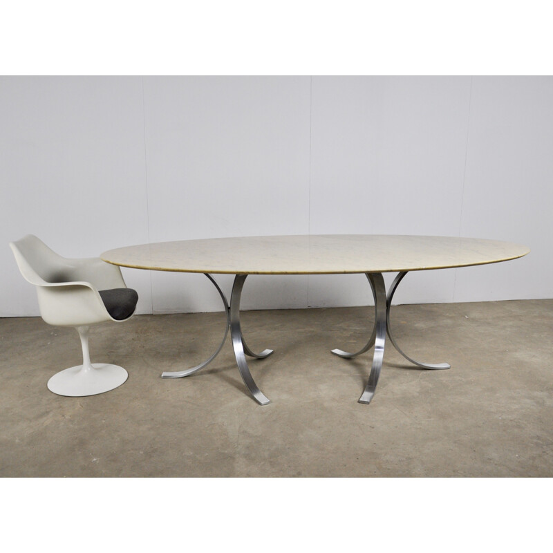 Table vintage en marbre par Osvaldo Borsani pour Tecno 1970s