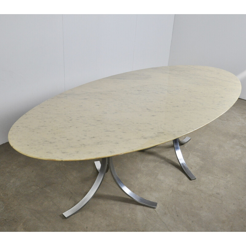 Table vintage en marbre par Osvaldo Borsani pour Tecno 1970s