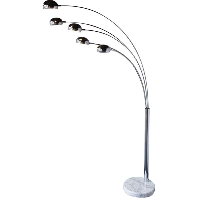 Vintage Gustav chrome floor lamp