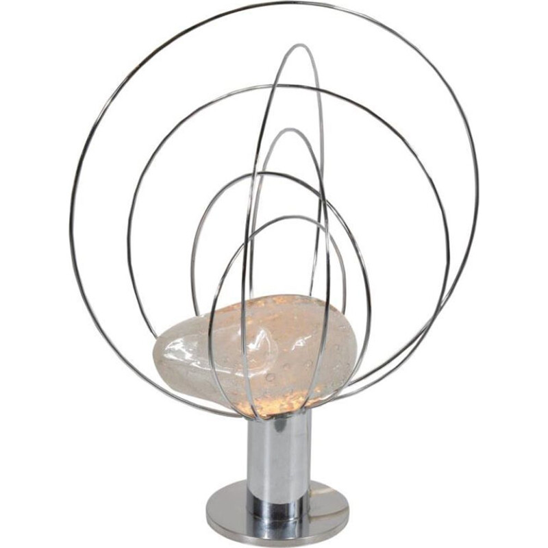 Vintage Angelo Brotto Sculptural table lamp by Esperia