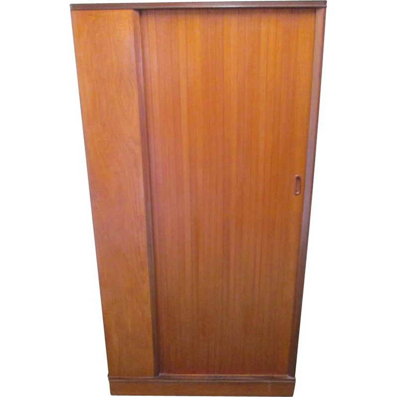 Vintage cabinet in teak sliding door Austin Suite Design Center London