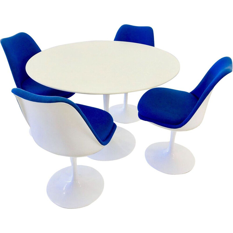 Ensemble à repas vintage Tulipe par Knoll,1990