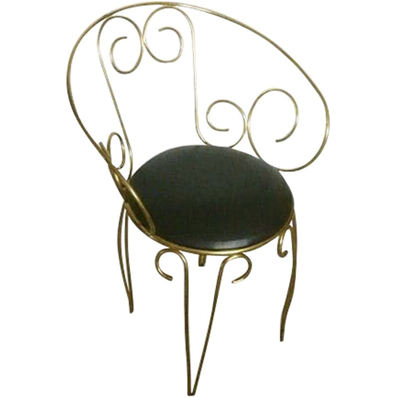 Vintage armchair in brass from the 60s