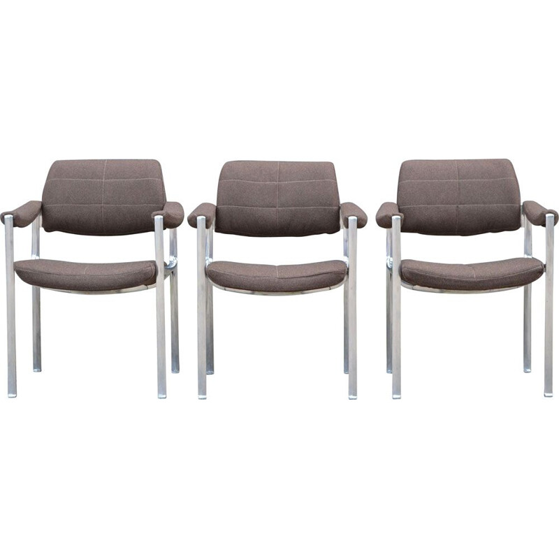 Vintage set of 3 armchairs by Miller Borgsen for Röder Söhne 1960s