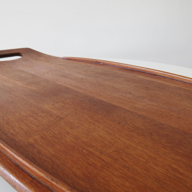 Vintage danish tray for Dansk Design in teakwood 1950s