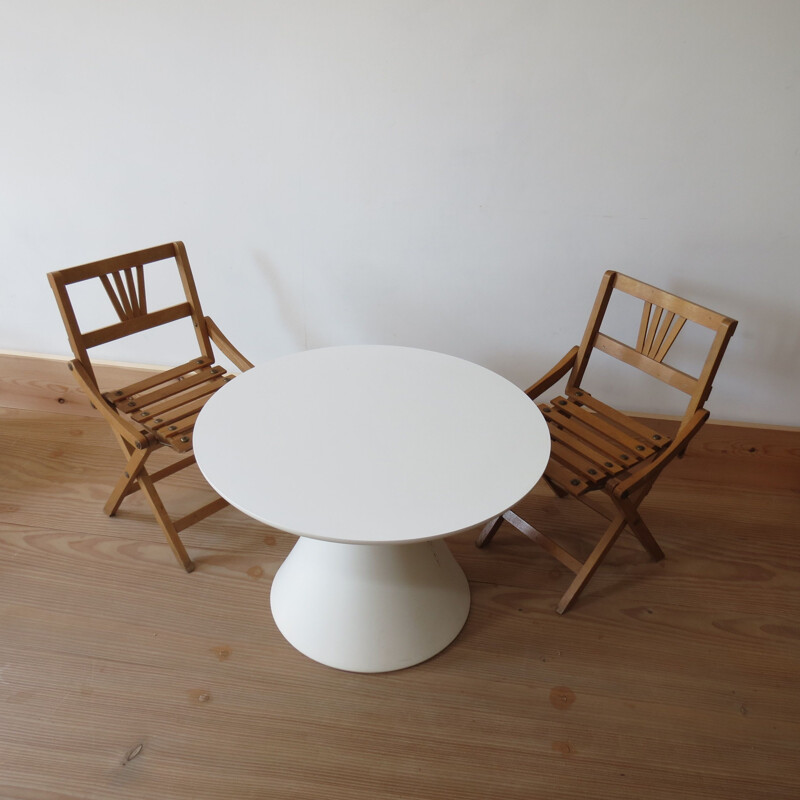 Pair of vintage folding chairs for Sfinx Filakova in beechwood 1940s