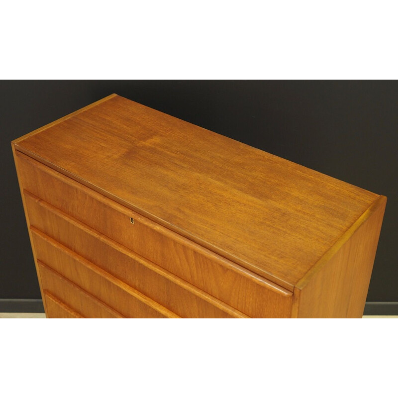Vintage scandinavian chest of drawers in teakwood 1960s