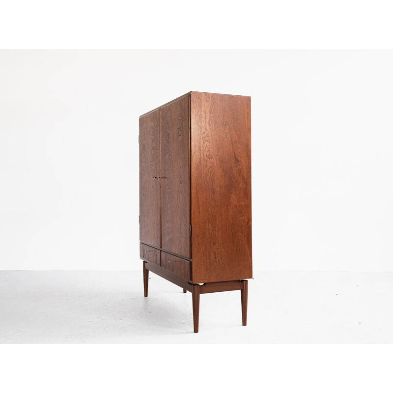 Vintage danish cabinet in teak with 2 doors and 2 drawers 1960s