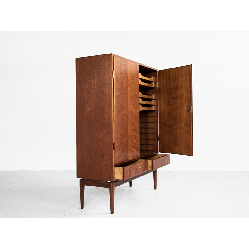 Vintage danish cabinet in teak with 2 doors and 2 drawers 1960s