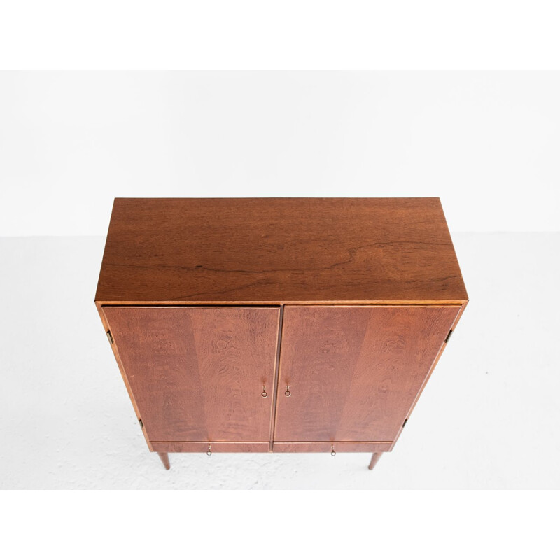 Vintage danish cabinet in teak with 2 doors and 2 drawers 1960s