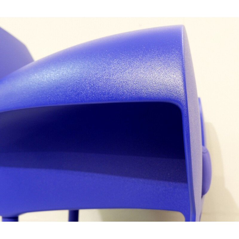 Richard III vintage armchair for Baleri Italia in blue resin 2004