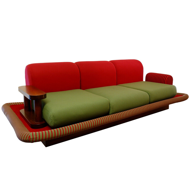 Vintage sofa flying carpet by Ettore Sottsass, Italy 1972