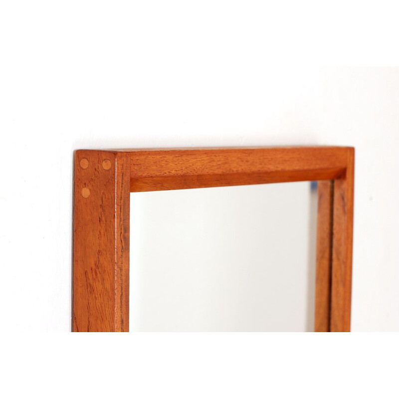 Vintage hallway set in teak with mirror, table and drawer unit by Kai Kristiansen for Aksel Kjersgaard, 1960s