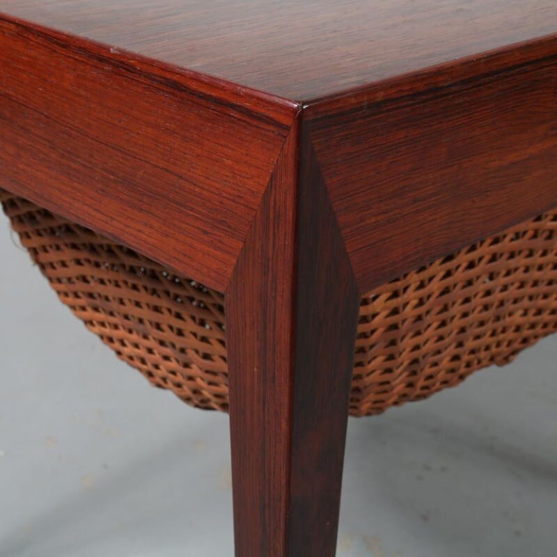 Vintage Sewing Table by Severin Hansen for Haslev Møbelsnedkeri  Bovenkamp, Denmark 1960