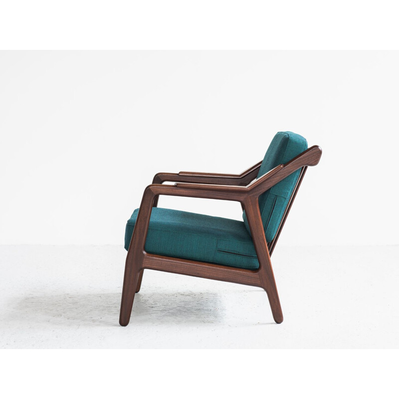 Vintage easy chair in teak and new fabric by Brockmann Petersen for Randers