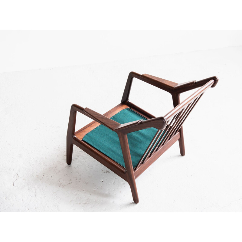 Vintage easy chair in teak and new fabric by Brockmann Petersen for Randers
