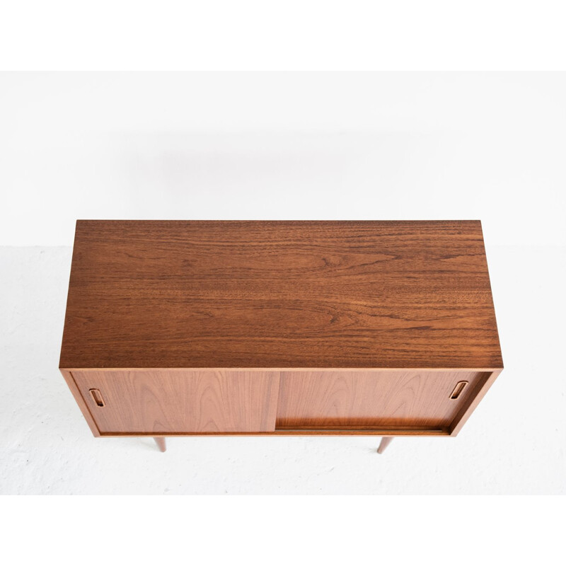 Vintage small sideboard in teak by Hundevad 1960s