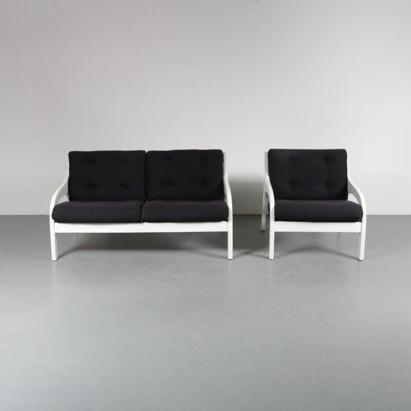 Sofá y sillón de época Vivalda de Claudio Salocchi para Sormani, Italia 1960