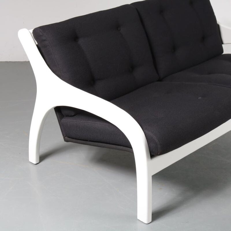 Vivalda vintage sofa en lounge stoel van Claudio Salocchi voor Sormani, Italië 1960