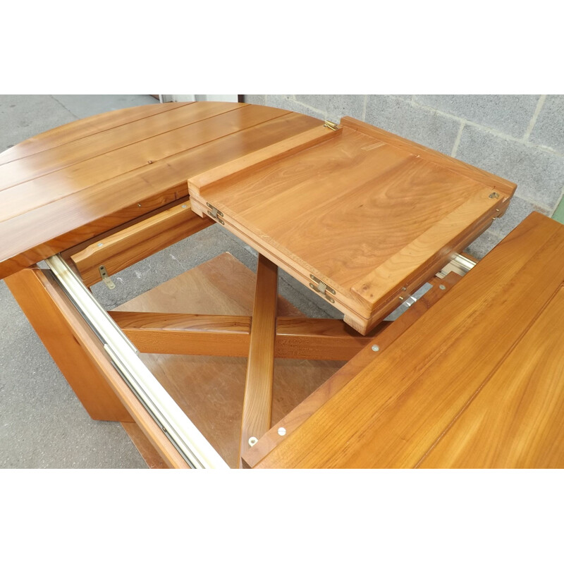 Vintage dining table in elm 1970