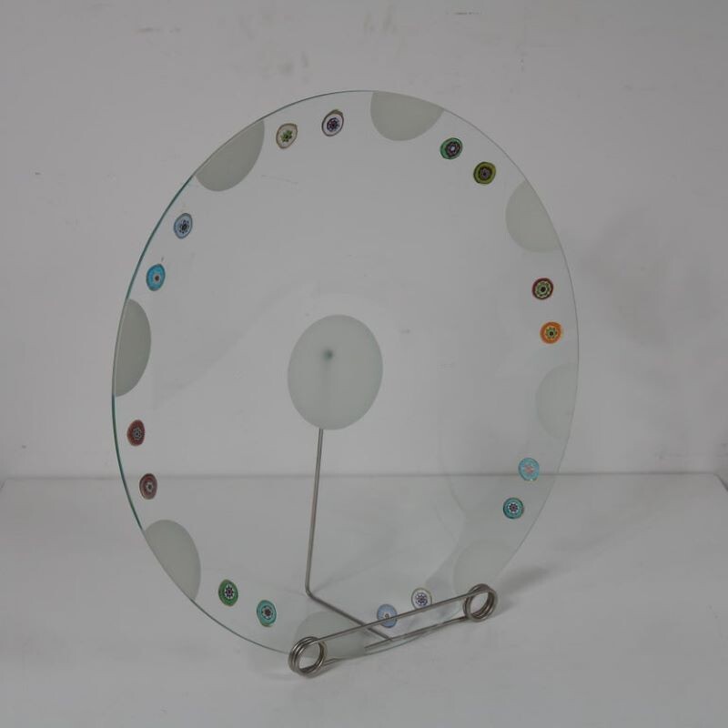 Vintage dish in Murano glass by Bruno Munari for Collezione Murano