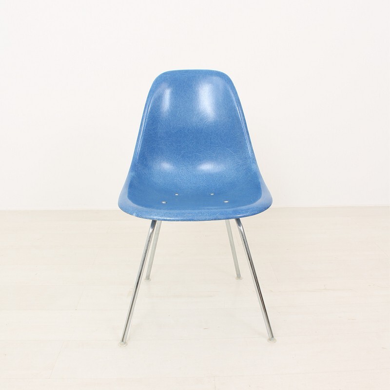 Herman Miller blue chair, Charles & Ray EAMES - 1960s