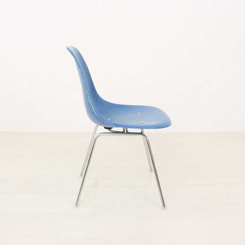 Herman Miller blue chair, Charles & Ray EAMES - 1960s