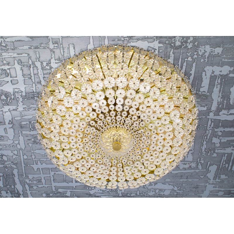 Vintage floral glass wall and ceiling Lamp
