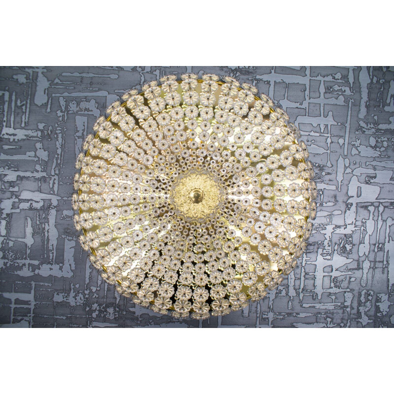 Vintage floral glass wall and ceiling Lamp