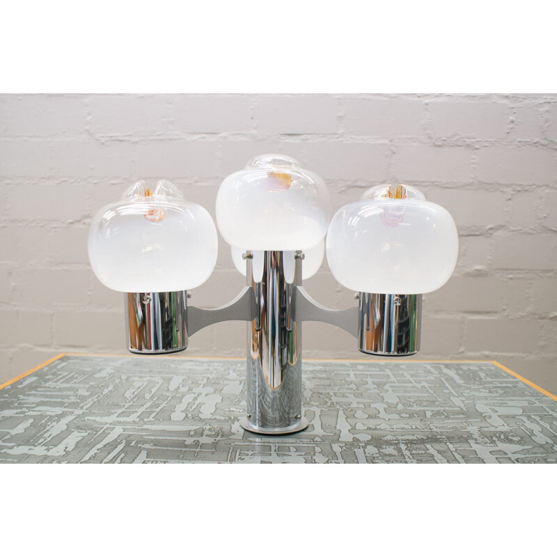 Set of 4 vintage Space Age lamps from Mazzega