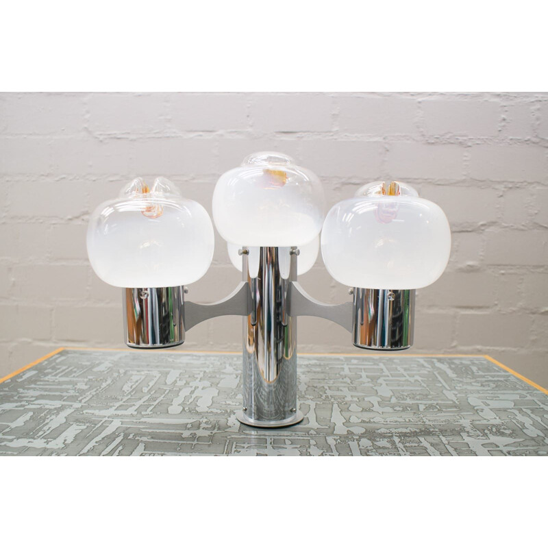 Conjunto de 4 lámparas vintage de la Era Espacial de Mazzega