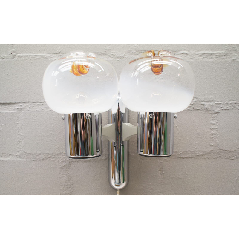 Set of 4 vintage Space Age lamps from Mazzega