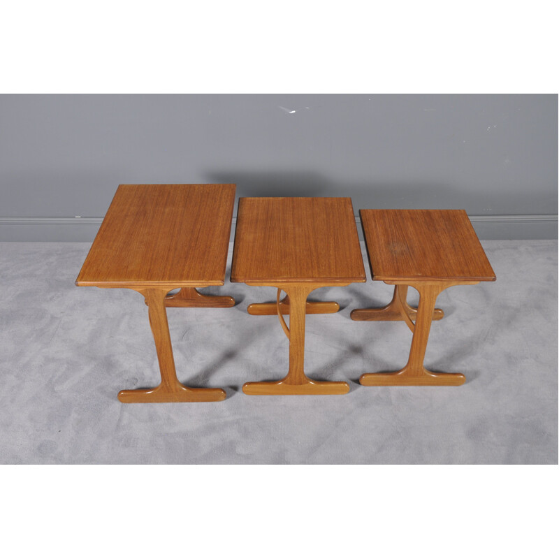 Vintage nesting tables for G-Plan in teakwood 1960s