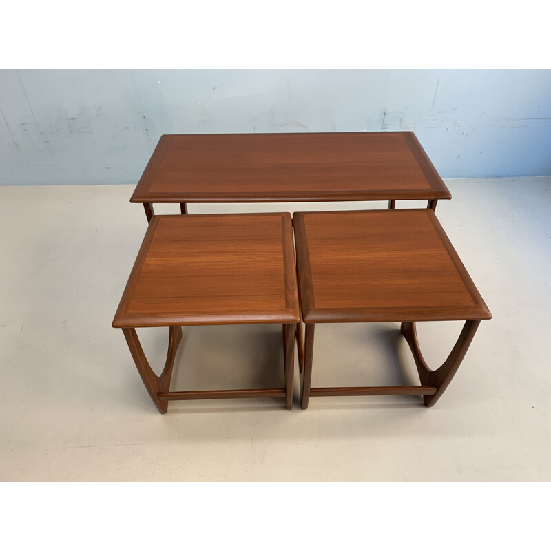 Table basse vintage avec table d'appoint pour G Plan en bois de teck 1960