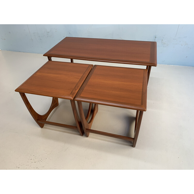 Table basse vintage avec table d'appoint pour G Plan en bois de teck 1960