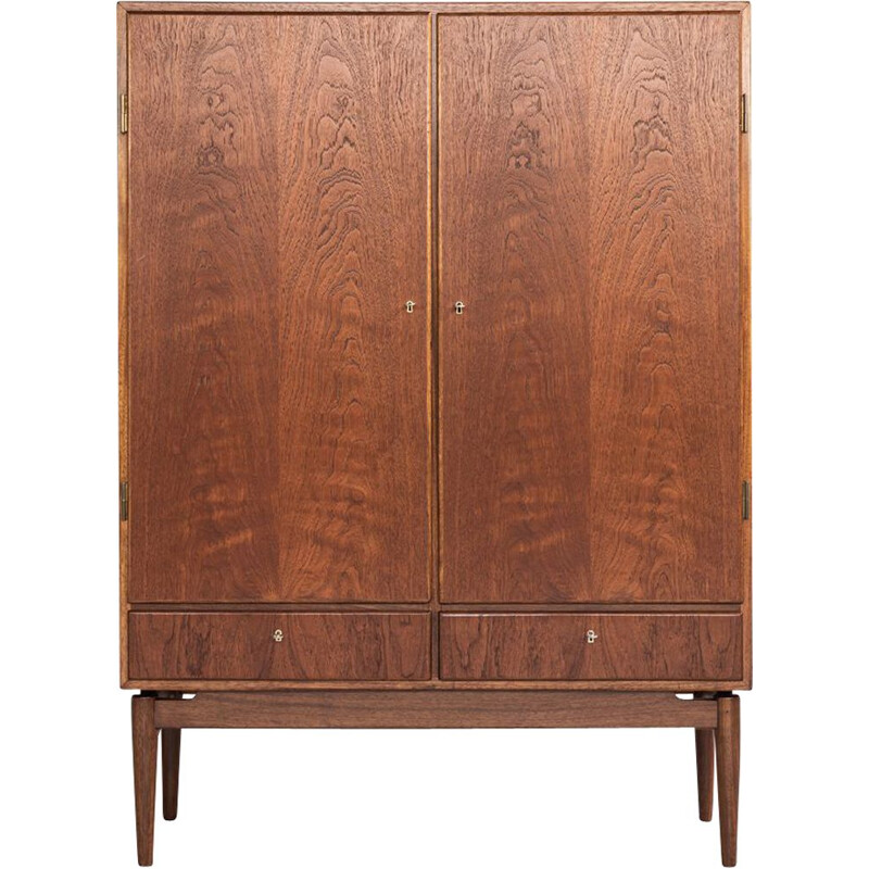 Vintage danish cabinet in teak with 2 doors and 2 drawers 1960s