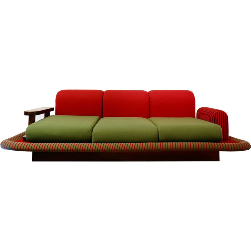 Vintage sofa flying carpet by Ettore Sottsass, Italy 1972