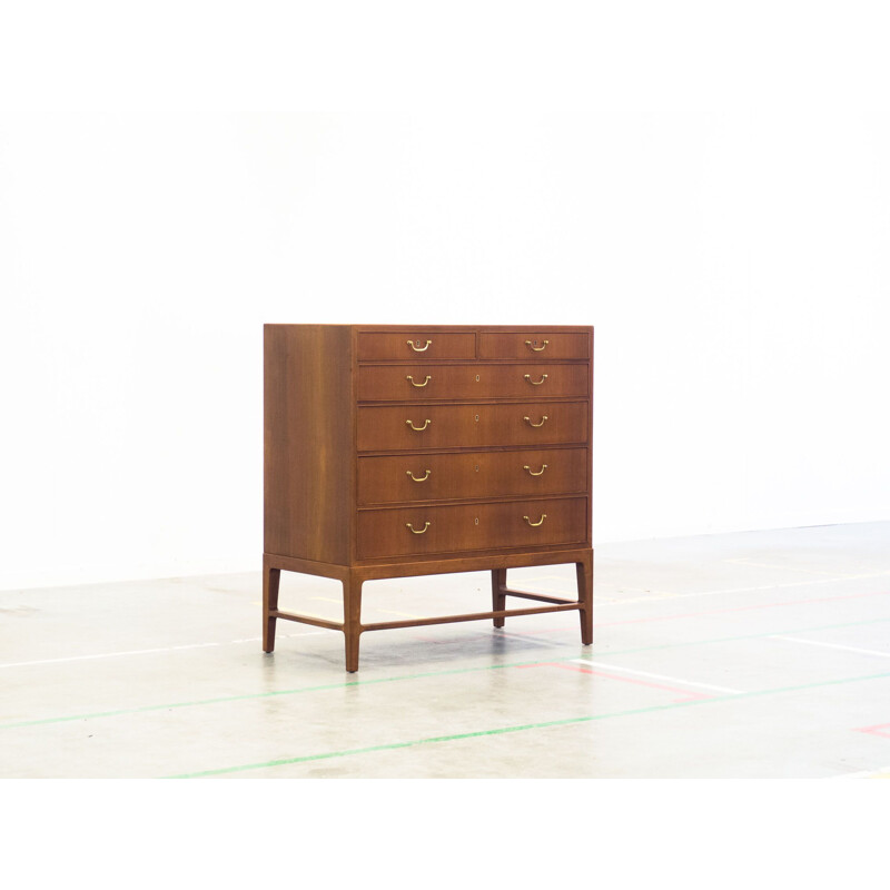 Vintage chest of drawers in teak Scandinavian 1950s