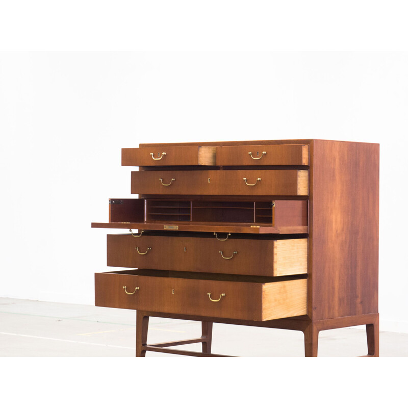 Vintage chest of drawers in teak Scandinavian 1950s