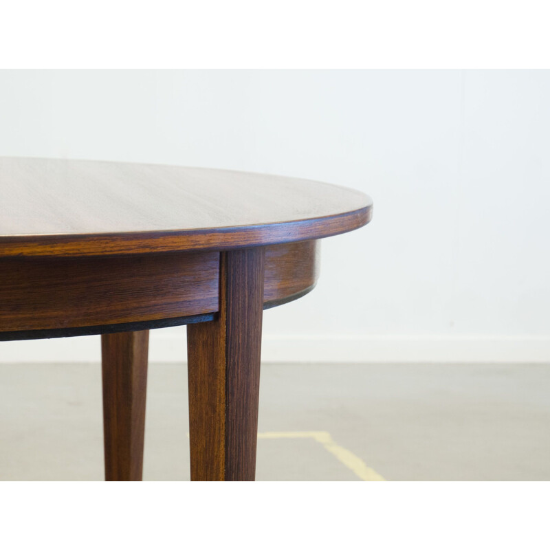 Vintage dining table in rosewood extendable Omann Jun Model 55 