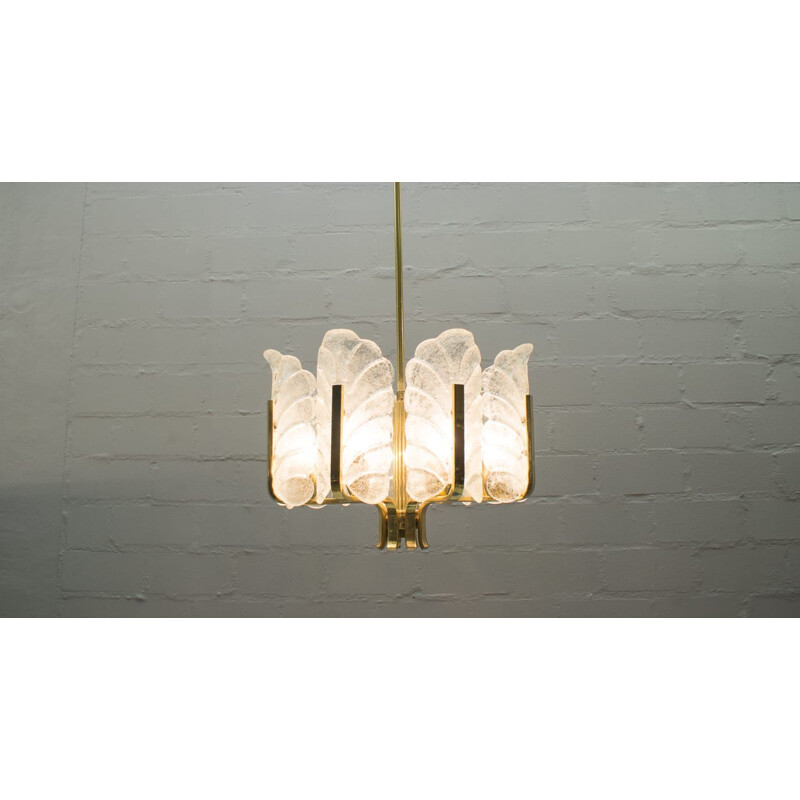 Vintage 8-light chandelier by Carl Fagerlund for Orrefors