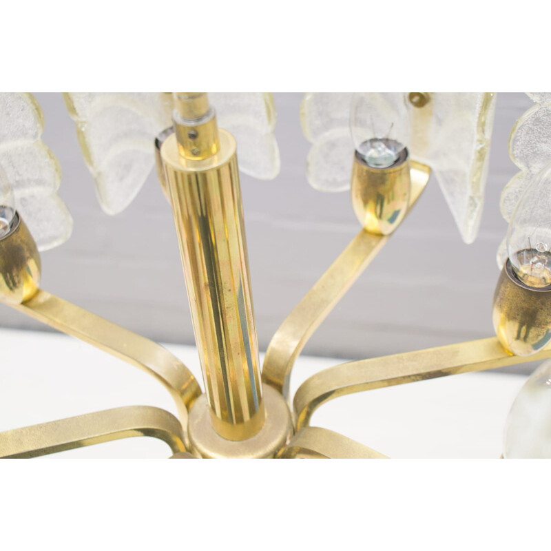 Vintage 8-light chandelier by Carl Fagerlund for Orrefors