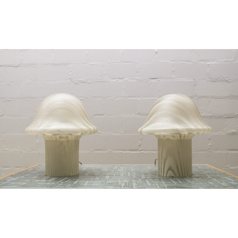 Paire de lampes de table champignon par Peill & Putzler,1960