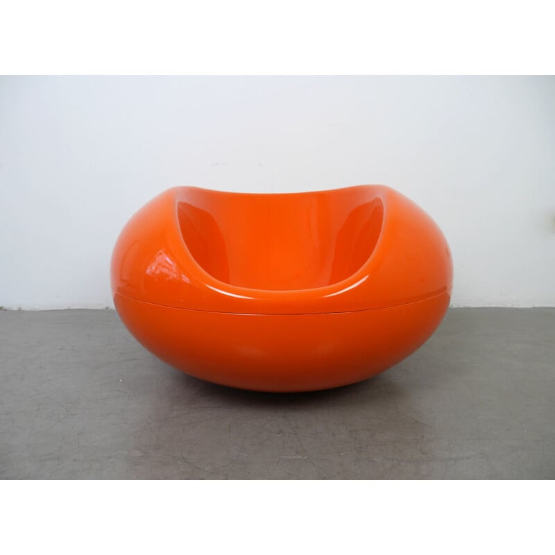 Vintage Pastille Chair Orange by Eero Aarnio for Asko, Finland, 1970s