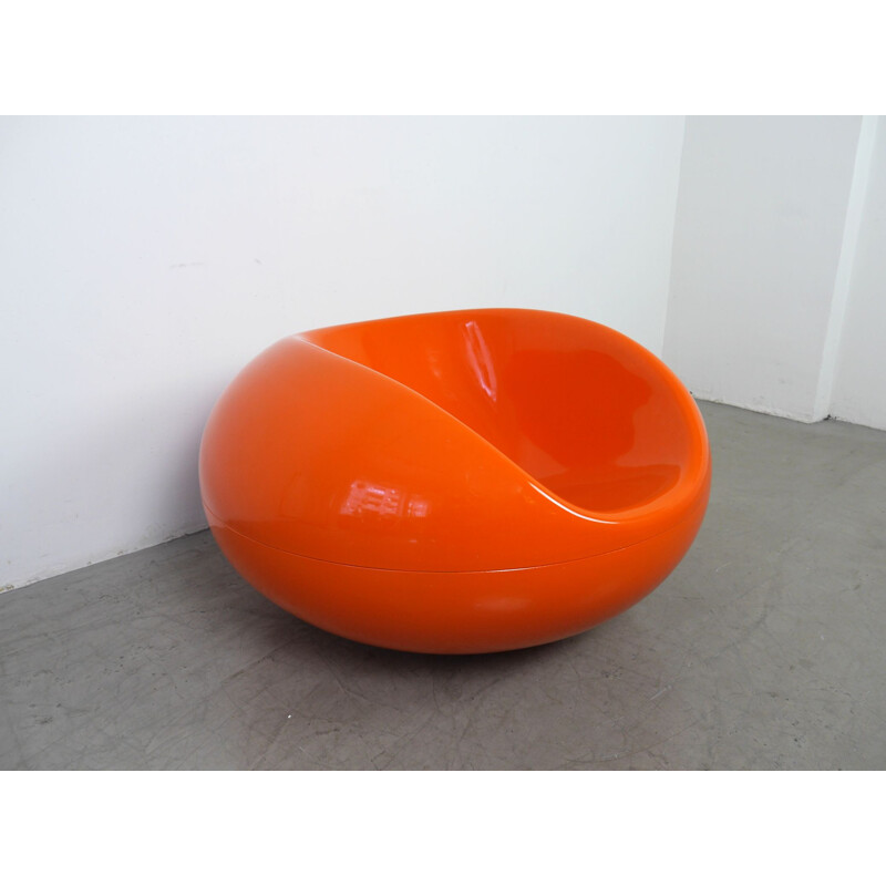 Vintage Pastille Chair Orange by Eero Aarnio for Asko, Finland, 1970s