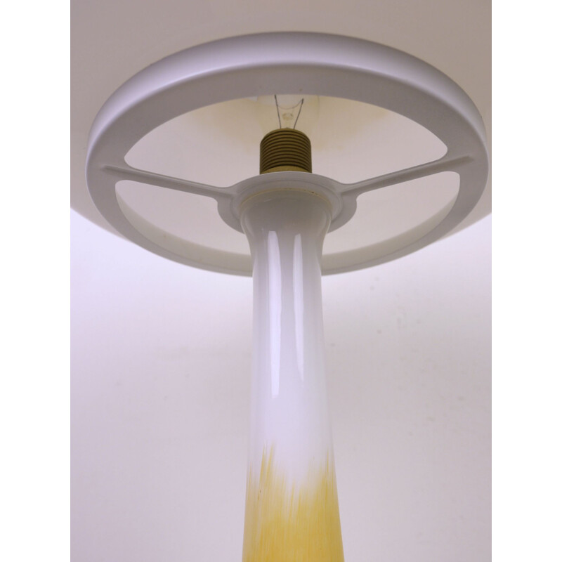 Vintage colored glass table lamp from Schmöger Leuchten