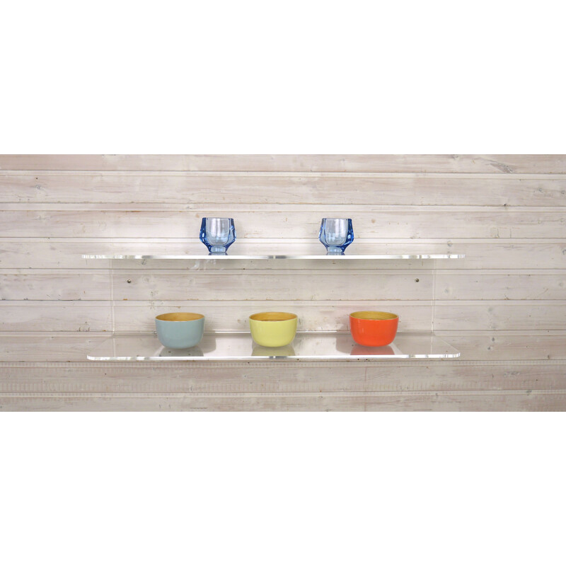 Vintage plexiglas wall shelf Germany 1970s