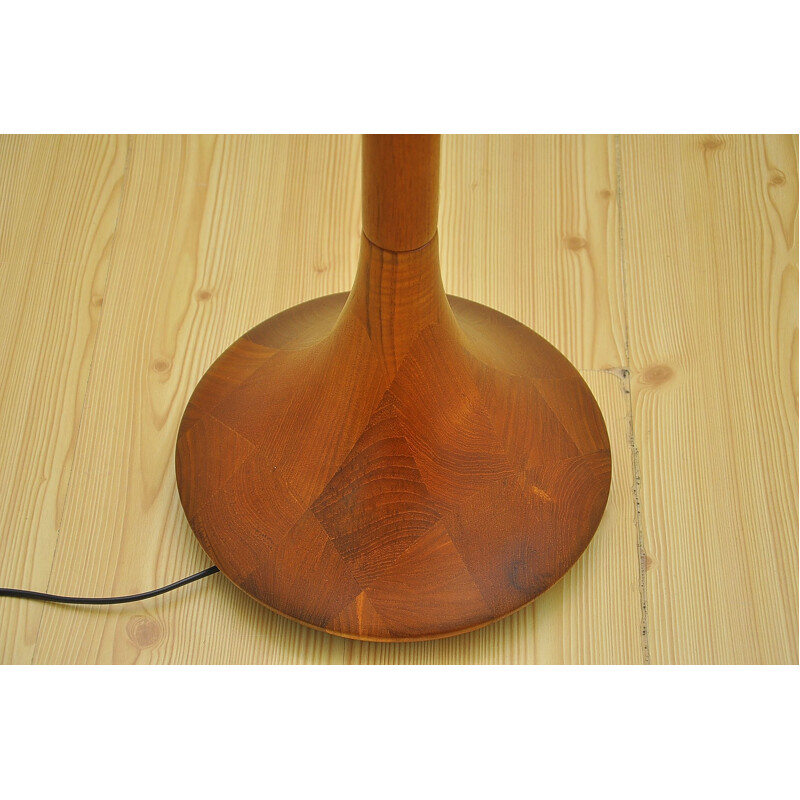 Vintage danish floor lamp made of solid teak 1960s