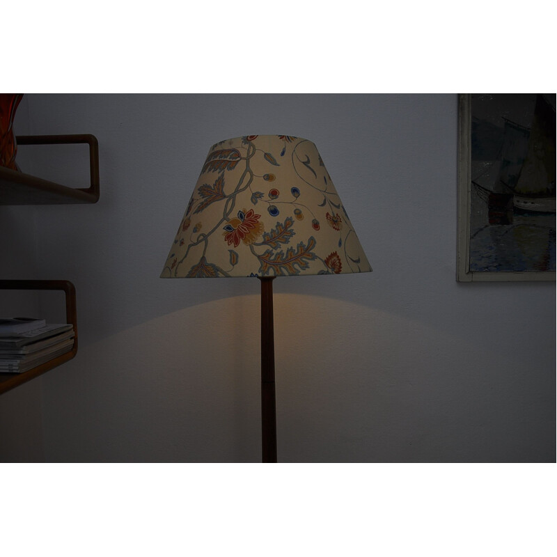 Vintage danish floor lamp made of solid teak 1960s